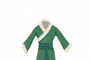 手绘汉服棉袍