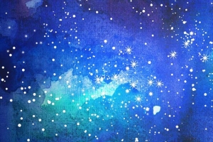 炫彩油墨水彩星空绘画背景
