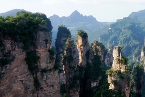 张家界袁家界风景3440x1440壁纸