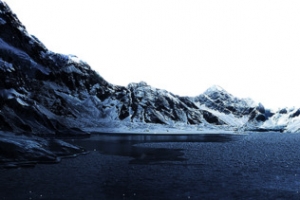 地球日山水背景图免抠素材