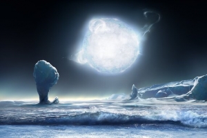 宇宙中的生物星球海报背景