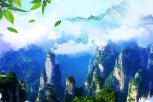 张家界风景背景
