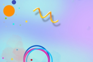 淘宝彩色炫酷几何热闹元素飞溅banner