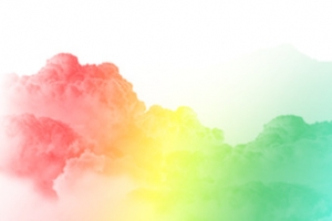 国庆节设计素材，五颜六色山形状高清PNG透明图片免费下载