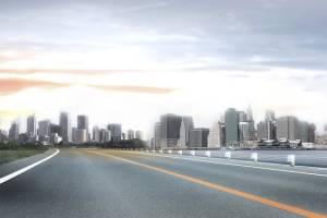 公路城市大气时尚浅色淘宝海报背景