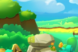 绿色卡通梦幻童话世界banner