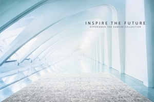 洁白斜屋顶走廊海报背景