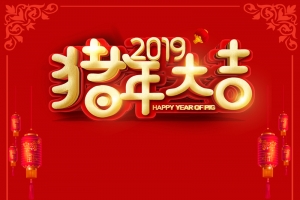 猪年大吉大气质感新年海报