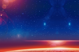蓝色星空电商海报背景