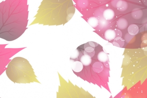 女生节树叶背景