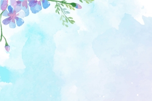 矢量水彩泼墨花卉背景