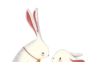 中秋玉兔卡通插画