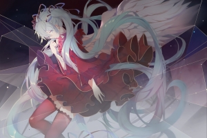 初音未来 红色裙子 4k动漫壁纸