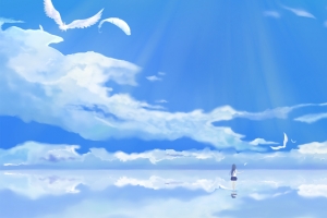 蓝天下的少女banner