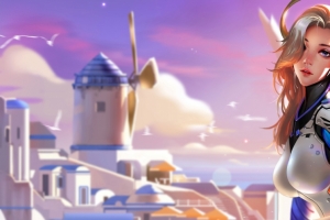 守望先锋天使3440x1440带鱼屏壁纸