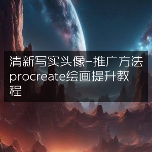Procreate绘画提升，清新写实头像推广方法与教程