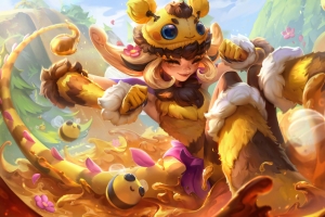 LOL 英雄联盟 小蜜蜂 妮蔻 8K高清游戏壁纸 7680x4320