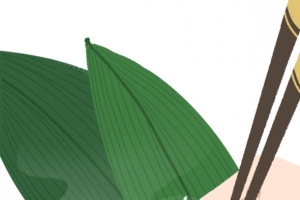 红豆粽子手绘