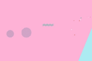 夏日清新几何扁平蓝色背景banner