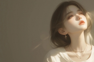 面向暧阳动漫女孩3440x1440带鱼屏壁纸