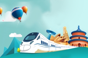 国庆节旅游黄金周卡通手绘banner