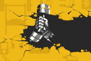 黄色健身打破常规健身banner