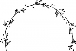 黑白花环