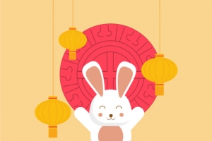 中秋创意插画源元素