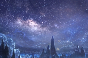 梦幻童话星空游戏场景背景