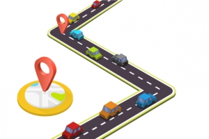 直角公路弯道