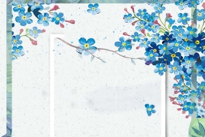 清新蓝色小碎花组合