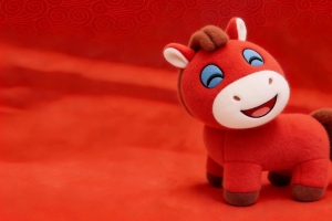 可爱笑笑马3440x1440高清带鱼屏壁纸免费下载