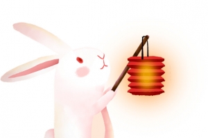中秋 团圆月 国风 灯笼