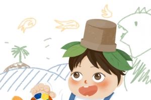 手绘儿童节玩耍元素