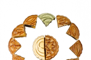 创意排成一圈的月饼