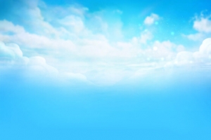 游戏里的天空白云场景