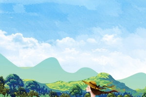 清新春季旅游海报