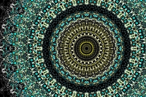分形 图案 圆形 彩色 抽象 4k壁纸 3840x2160