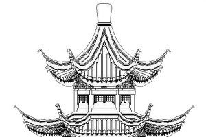亭台简笔画
