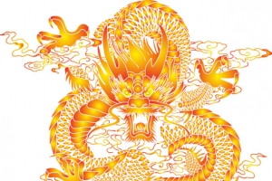 中国龙透明素材
