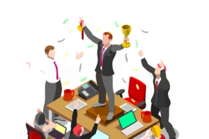 金融分析师矢量图