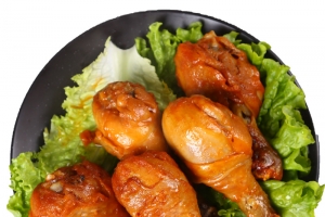 奥尔良琵琶腿烤鸡腿烧烤高清PNG透明免扣设计素材免费下载