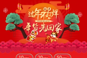 过年不打烊年货先回家促销店铺首页