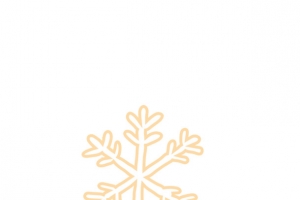 元旦圣诞金色雪花可爱