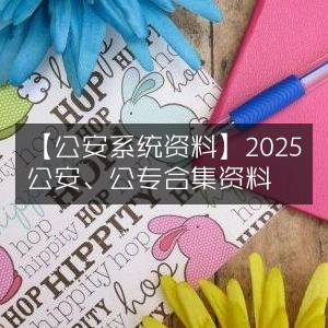 2025年公安及公专精选资料合集