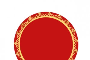 春节喜庆边框素材红色中国风