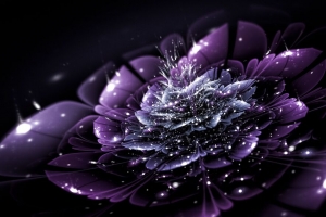 分形 花 抽象 眩光 点 4k壁纸 3840x2160