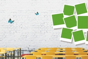 创意时尚毕业照片墙banner