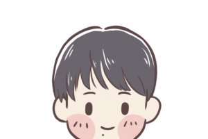 可爱卡通男生手绘漫画人物