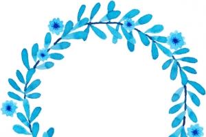 手绘花环
